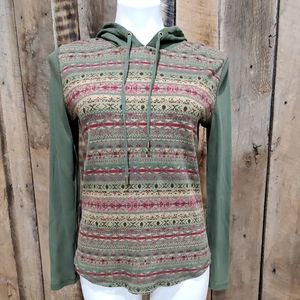 Chaps denim thermal hoodie